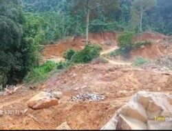 Afung Pemilik Galian C Ilegal di Lereng Gunung Singkawang, APH Diminta Segera Bertindak.