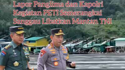 MT Eks TNI-AD Backingi PETI di Semerangkai Terkesan Kebal Hukum,Panglima TNI Agus Subianto Diminta Turun Tangan.